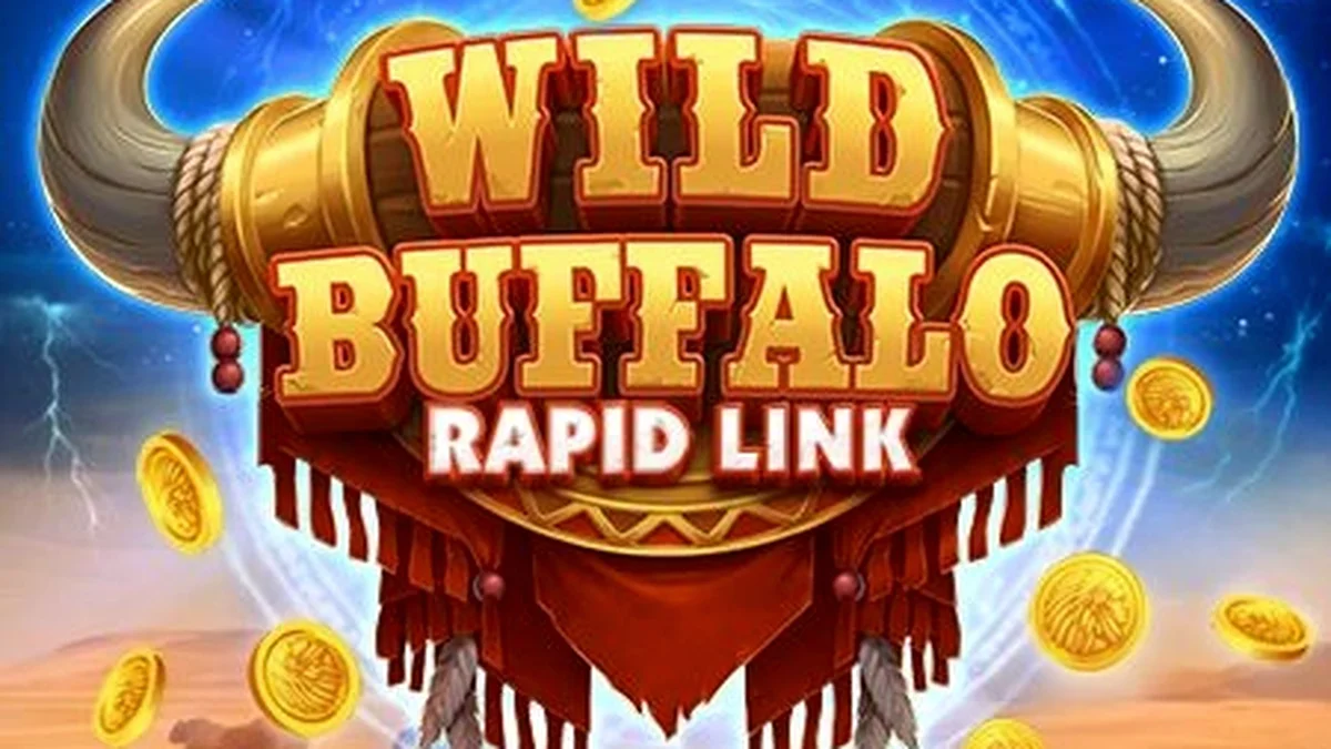 Visual utama slot Wild Buffalo: Rapid Link dengan tema alam liar